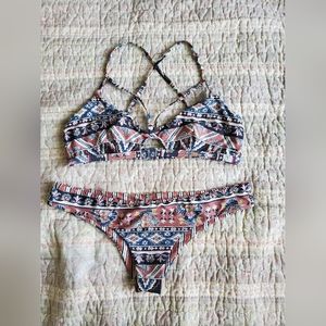 Billabong medium boho print bikini DONATING SOON